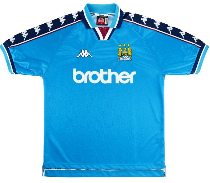 Camisa I Manchester City 1997 1998 Kappa retro
